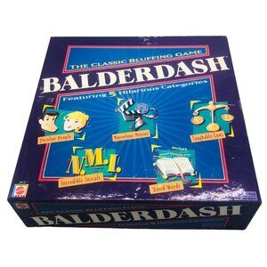 Balberdash mattel game age 12+ 2 or more players classic bluffing game READ